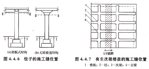 施工縫留置及處理