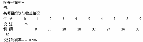 投資利潤率公式舉例