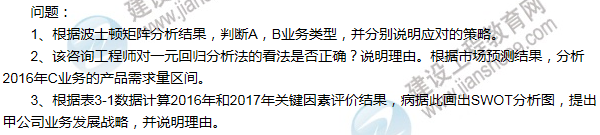 2016年咨詢工程師《現(xiàn)代咨詢方法與實務》試題解析（案例三）