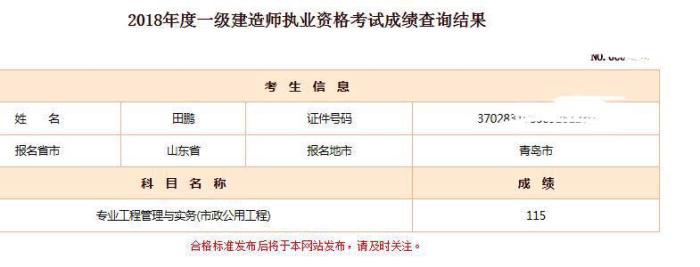 2018年一級(jí)建造師考試通過(guò)情況