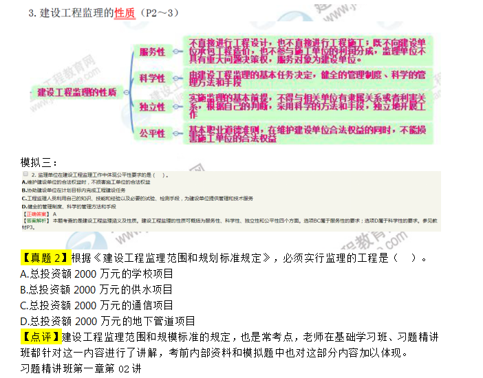 2019年《建設(shè)工程監(jiān)理基本理論與相關(guān)法規(guī)》考后點(diǎn)評