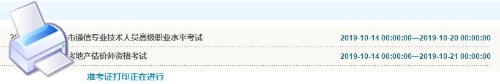 重慶2019年房地產(chǎn)估價師準(zhǔn)考證打印入口